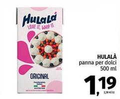Offerta per Hulalà - Panna Per Dolci a 1,19€ in Pam RetailPro