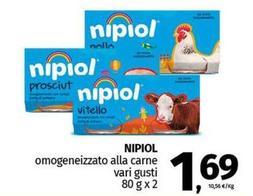 Offerta per Nipiol - Omogeneizzato Alla Carne a 1,69€ in Pam RetailPro