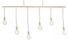 Offerta per Lampada a sospensione in acciaio verniciato Pole Brass SIX multi lampadina a 139,3€ in Kare Design