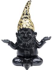 Offerta per Figura decorativa Gnome Meditation nero-oro 19cm a 25,95€ in Kare Design