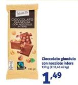 Offerta per Cioccolato Gianduia Con Nocciole Intere a 1,49€ in IN'S