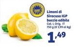 Offerta per Limoni Di Siracusa IGP Buccia Edibile a 1,49€ in IN'S