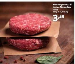 Offerta per Hamburger Maxi Di Bovino Piemontese Italia a 3,59€ in IN'S
