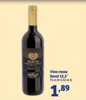 Offerta per Sensi - 12,5° Vino Rosso a 1,89€ in IN'S