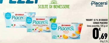 Offerta per Conad - Yogurt 0,1% Di Grassi a 0,69€ in Conad