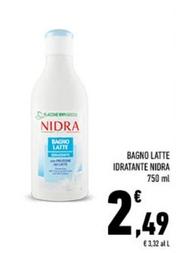 Offerta per Nidra - Bagno Latte Idratante a 2,49€ in Conad