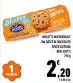 Offerta per Scotti - Biscotto Multicereale Con Gocce Di Cioccolato Senza Lattosio Riso a 2,2€ in Conad