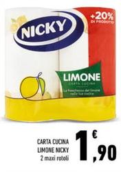 Offerta per Nicky - Carta Cucina Limone a 1,9€ in Conad City