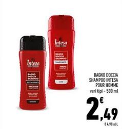 Offerta per Intesa - Bagno Doccia Shampoo Pour Homme a 2,49€ in Conad City