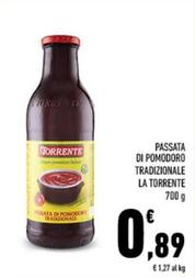 Offerta per La Torrente - Passata Di Pomodoro Tradizionale a 0,89€ in Conad City