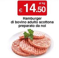 Offerta per  Hamburger Di Bovino Adulto Scottona Preparato Da Noi  a 14,5€ in Si con Te