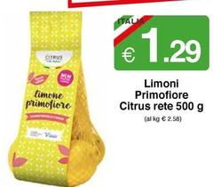 Offerta per  Citrus - Limoni Primofiore Rete  a 1,29€ in Si con Te