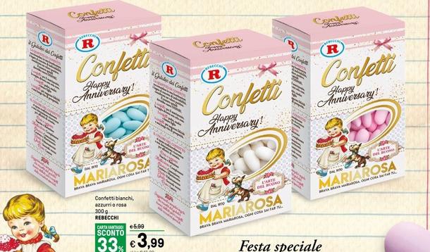 Offerta per F.lli Rebecchi Valtrebbia - Confetti Bianchi a 3,99€ in Iper La grande i