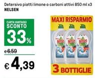 Offerta per Nelsen - Detersivo Piatti Limone O Carboni Attivi a 4,39€ in Iper La grande i