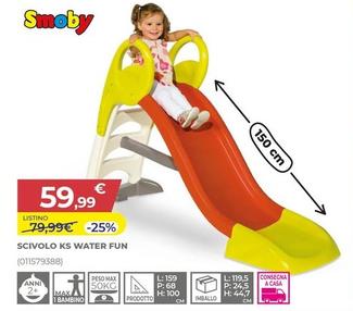 Offerta per Smoby - Scivolo Ks Water Fun a 59,99€ in Toys Center
