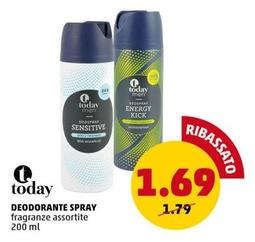Offerta per Today - Deodorante Spray  a 1,69€ in PENNY
