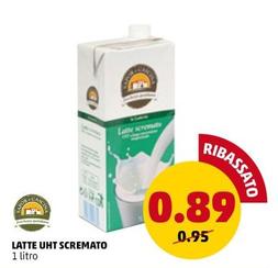 Offerta per Sapor Di Cascina - Latte Uht Scremato a 0,89€ in PENNY