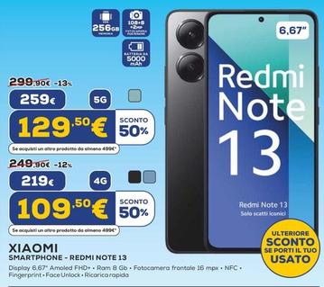Offerta per Xiaomi - Smartphone-Redmi Note 13 a 219€ in Euronics