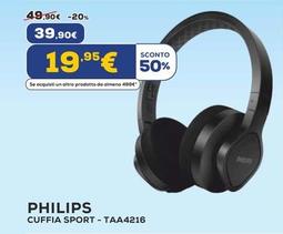 Offerta per Philips - Cuffia Sport-TAA4216 a 39,9€ in Euronics