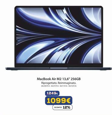Offerta per Apple - MacBook Air M2 13,6" 256Gb a 1099€ in Euronics