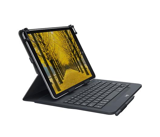 Offerta per Logitech - Universal Folio with integrated keyboard for 9-10 inch tablets Nero Bluetooth Russo a 49,9€ in Euronics