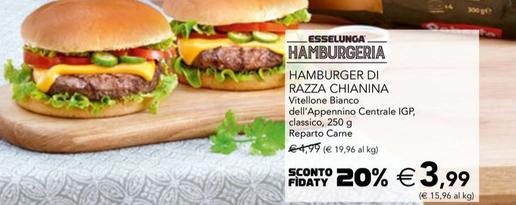 Offerta per Hamburger a 3,99€ in Esselunga