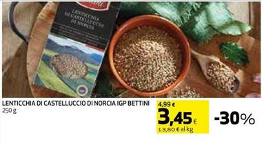 Offerta per Bettini - Lenticchia Di Castelluccio Di Norcia IGP a 3,45€ in Coop