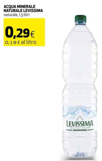 Offerta per Levissima - Acqua Minerale Naturale a 0,29€ in Coop