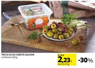 Offerta per Salviani - Tris Di Olive Condite a 2,23€ in Coop