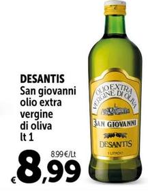 Offerta per Desantis - San Giovanni Olio Extra Vergine Di Oliva a 8,99€ in Carrefour Market