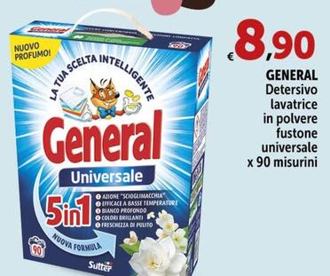 Offerta per General - Detersivo Lavatrice In Polvere Fustone Universale a 8,9€ in Carrefour Market