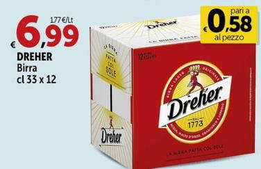 Offerta per Dreher - Birra a 6,99€ in Carrefour Market