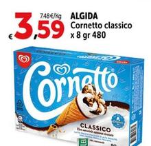 Offerta per Algida - Cornetto Classico a 3,59€ in Carrefour Market
