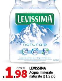 Offerta per Levissima - Acqua Minerale Naturale a 1,98€ in Carrefour Market
