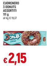 Offerta per Cuorenero - 3 Donuts a 2,15€ in Famila