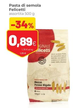 Offerta per Felicetti - Pasta Di Semola a 0,89€ in Coop