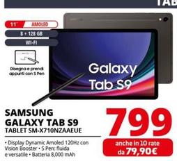 Offerta per Samsung - Tab S9 Tablet SM-X710NZAAEUE  a 799€ in Comet