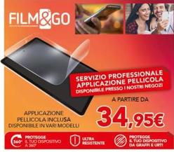 Offerta per Film&Go - Servizio Professionale Applicazione Pellicola a 34,95€ in Comet