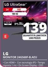 Offerta per Lg - Monitor 24GS60F-B.AEU a 139€ in Comet