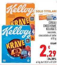 Offerta per Kelloggs - Cereali Choco Krave a 2,29€ in Conad