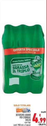 Offerta per Svelto - Detersivo Liquido Per Stoviglie a 4,99€ in Conad Superstore