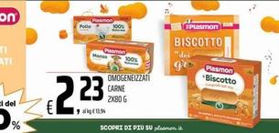 Offerta per Plasmon - Omogeneizzati Carne a 2,23€ in Coop