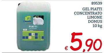 Offerta per Gel Piatti Concentrato Limone Domus a 5,9€ in ZONA