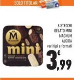 Offerta per Algida - Stecchi Gelato Mini Magnum a 3,99€ in Conad