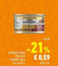 Offerta per Purina - Alimento Umido Per Gatti Gourmet Gold a 0,59€ in Conad Superstore