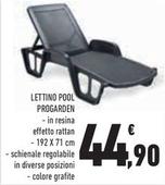 Offerta per Lettino Pool Progarden a 44,9€ in Conad Superstore