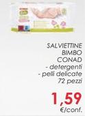 Offerta per Conad - Salviettine Bimbo a 1,59€ in Conad Superstore
