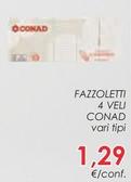 Offerta per Conad - Fazzoletti 4 Veli a 1,29€ in Conad Superstore