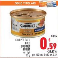 Offerta per Purina - Cibo Per Gatti Gold Gourmet a 0,59€ in Conad