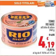Offerta per Rio Mare - Tonno a 4,19€ in Conad